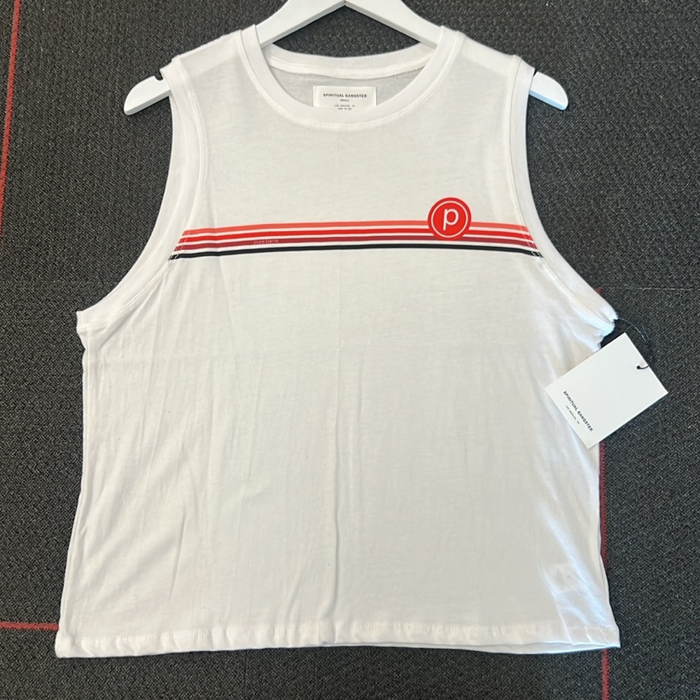 Spiritual Gangster x Pure Barre Stripe Bowery Tank